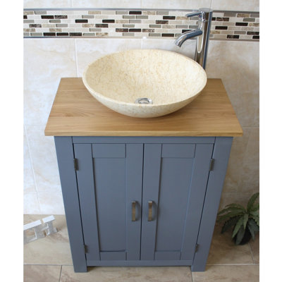 Cowen 650mm Single Bathroom Vanity with Vessel St1 Basin