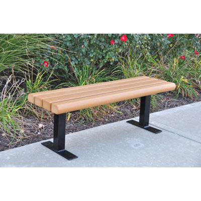 Banc de parc en plastique recyclé creekside