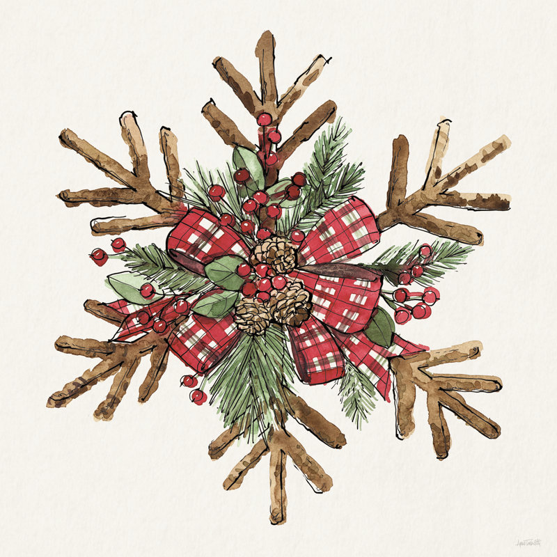 «Winter Adornment VI» par Anne Tavoletti, Non, H 12 po x l 12 po, Toile tendue
