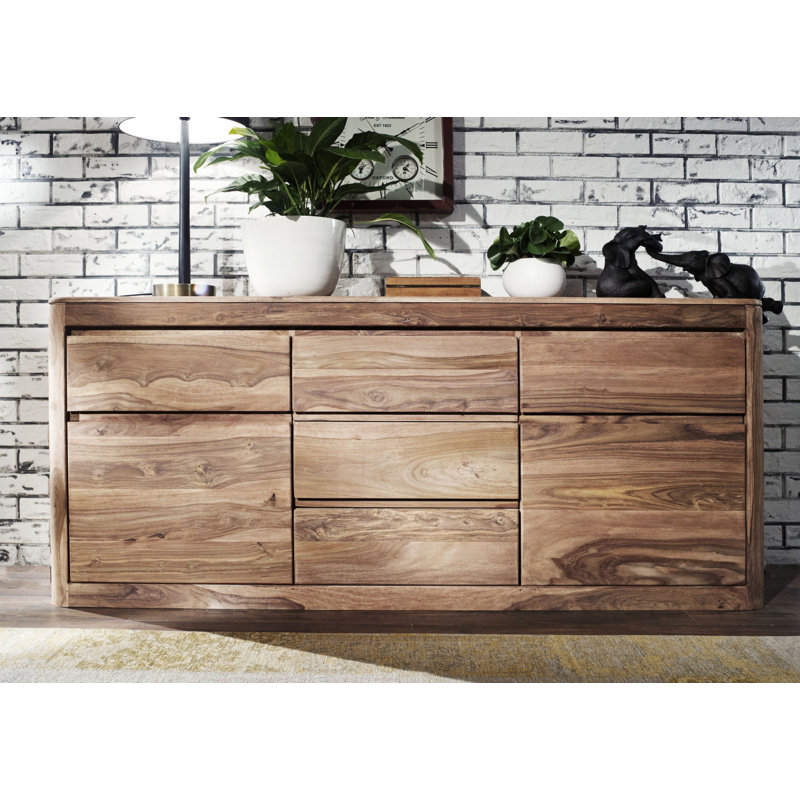 Toronto 185cm Sideboard, Smoked Cherry