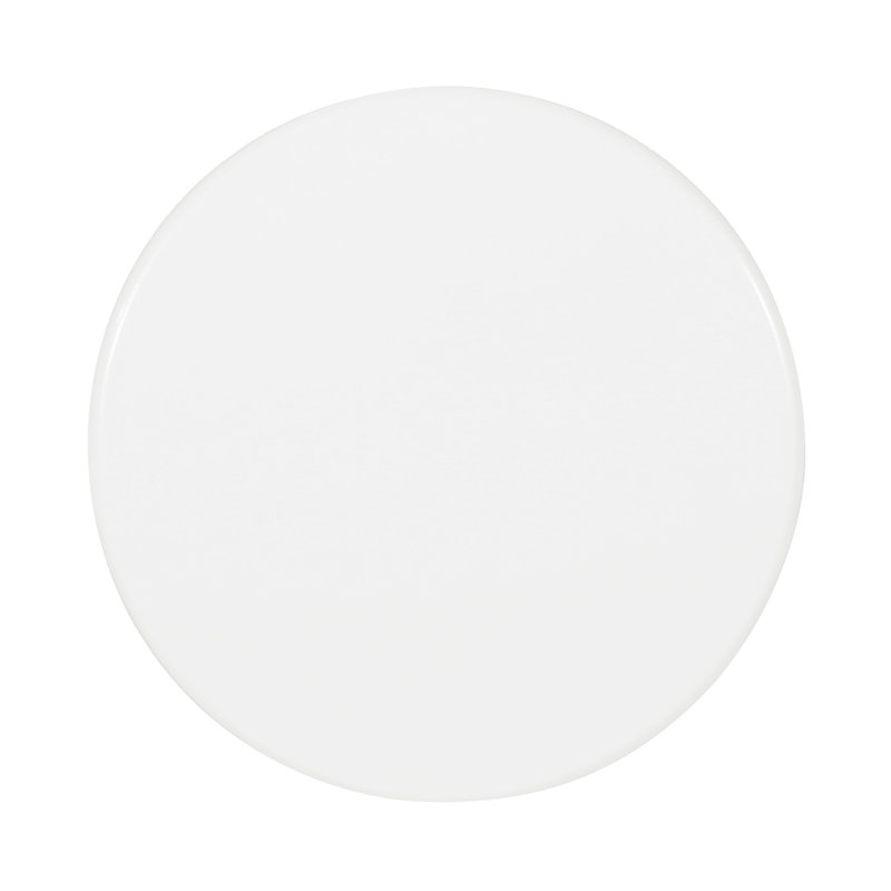 Atira 15'' White Metal Round Outdoor Side Table