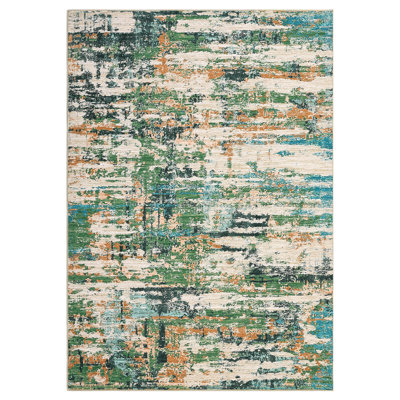 Modern Abstract Rug, Washable Rug for Living Room, Dining Room and Bedroom