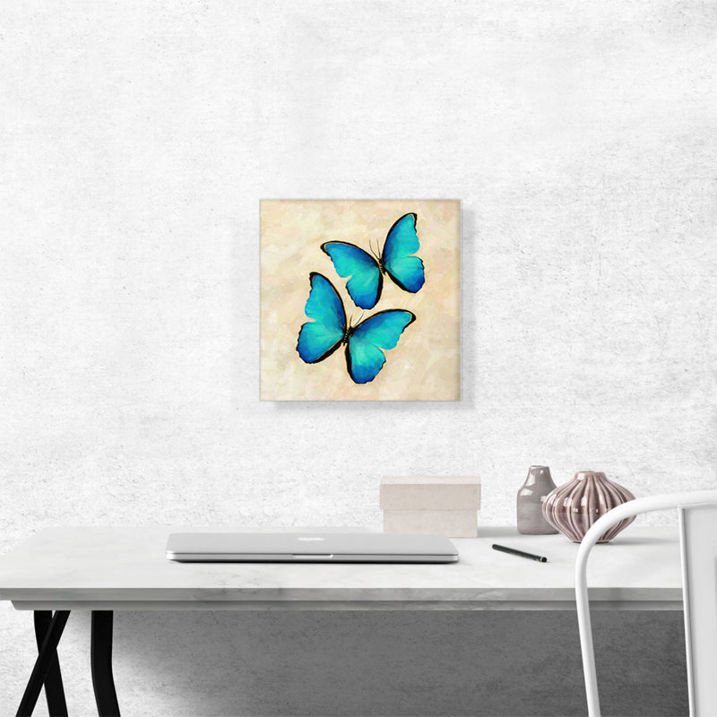 «Two Butterfly Wings», reproduction d'art sur toile tendue, H 12 po x l 12 po x P 1,5 po
