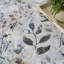 Tapis lavable antidérapant tissé à la machine 6 pi x 9 pi bleu ivoire et gris