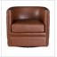 Fauteuil demi-tonneau capitonné Capstone