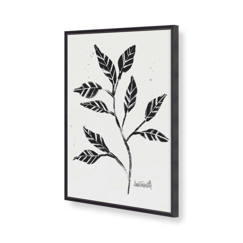 et botanique V, Cadre de coin ouvert en zinc patiné, H 15,25 po x l 12,25 po