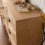 Commode 9 tiroirs, commodes et commodes modernes, meuble télé, commode en bois clair pour chambre à coucher, salon, couloir