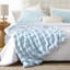 Jeté en fausse fourrure pour toison de lapin - bleu clair, moelleux pour le canapé de la chambre à coucher, douillet moelleux, moelleux, moelleux, épais, épais et moelleux pour l'hiver - 50 po x 60 po-116234582-117042781
