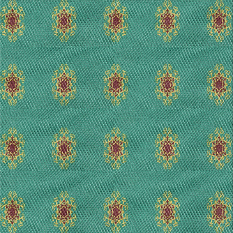 Tapis vert tissé à la machine, Rectangle 5 pi x 8 pi