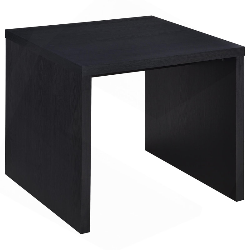 Canyon Black  Square Side End Table