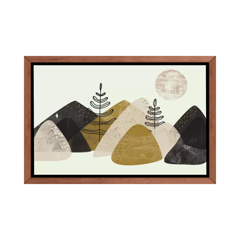 " Mountains " Print, 26" H x 40" W x 1.5" D, Classic Wood Framed Canvas