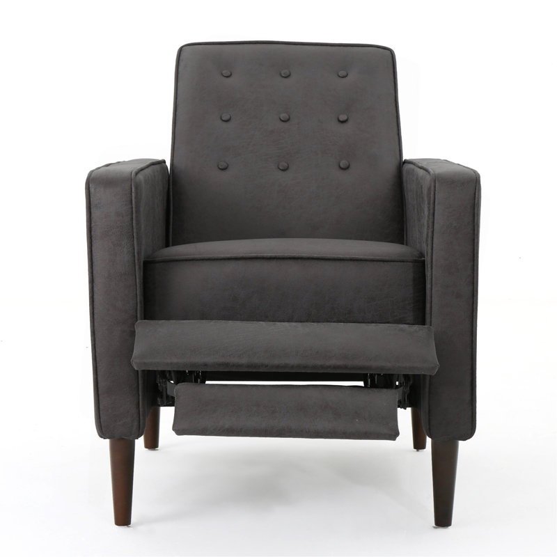 Canapé inclinable en tissu Mid-Century, Ardoise