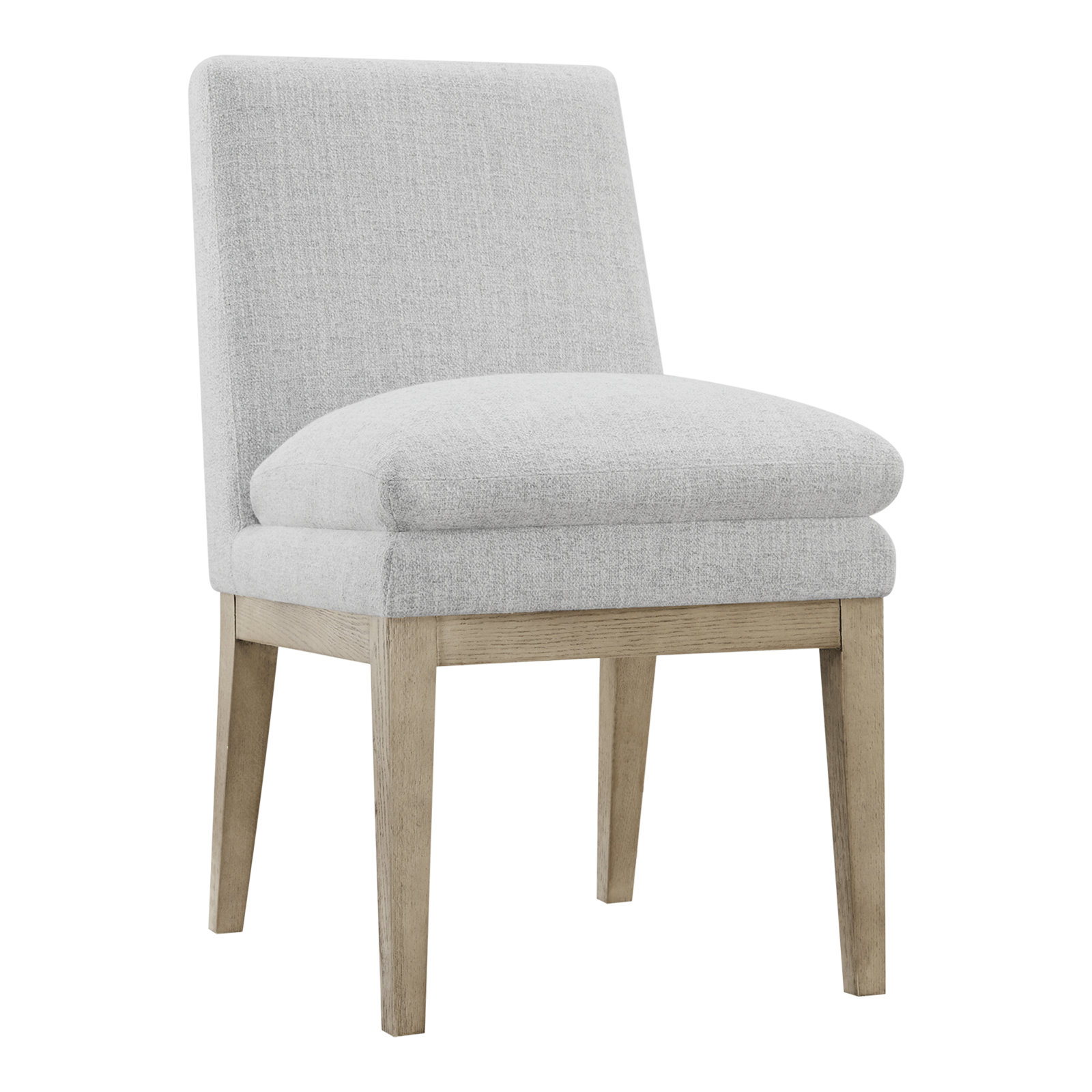 Bethea Oak Parsons Dining Chair, Gray Heathered