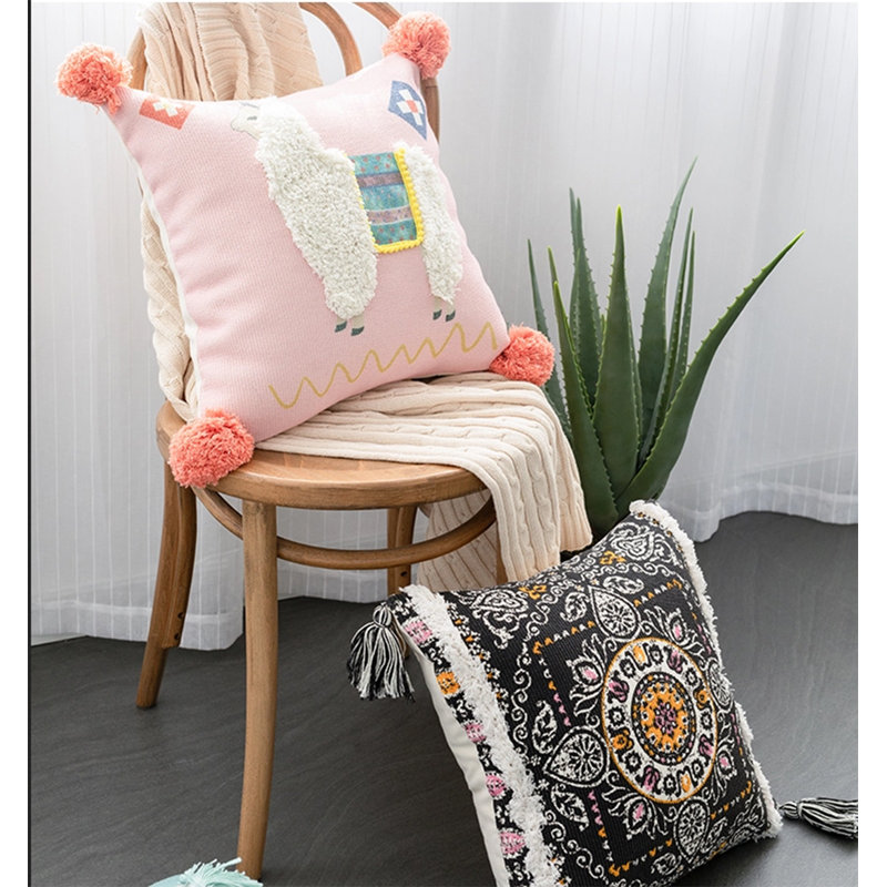 Coussin intérieur / extérieur Llama, Housse de coussin + insert