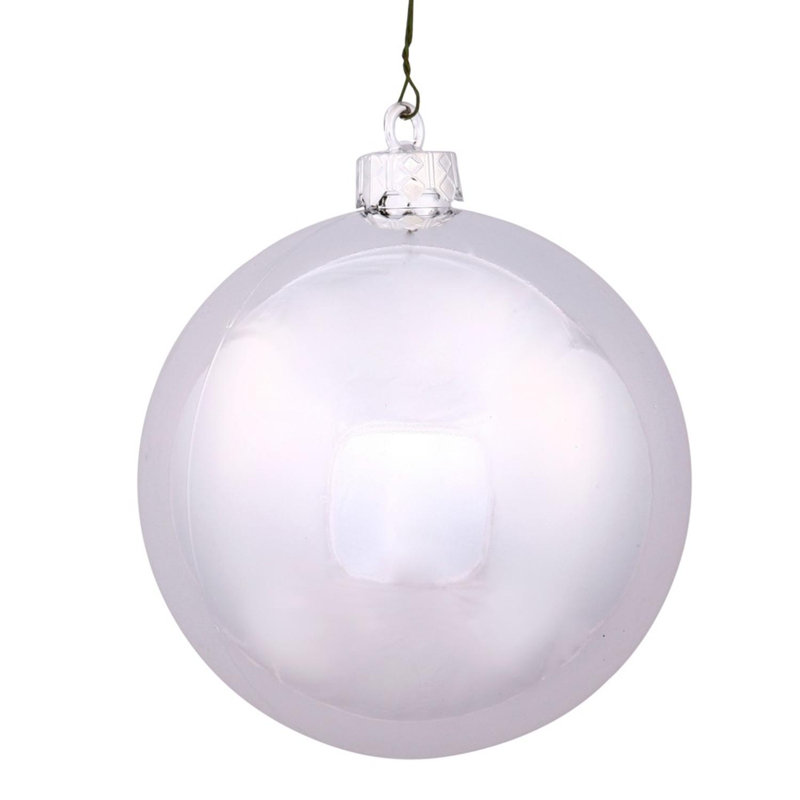Boules de Noël Bubblegum incassables à 4 finitions, H 2,75 po x l 2,75 po x P 2,75 po, Argent luisant