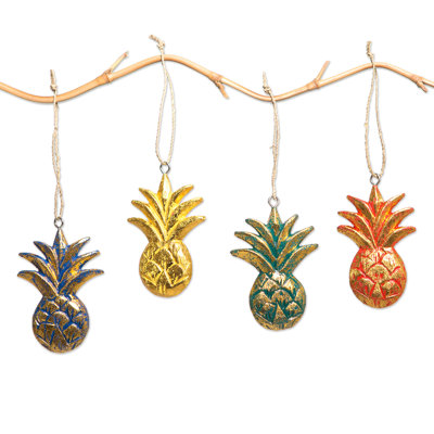 4.1'' Handmade Wood Hanging Figurine Ornament