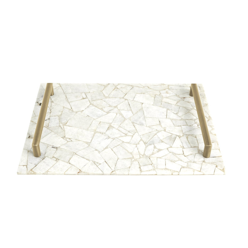 Gypsum Tray W/Brass Handles