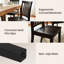 Chaise d'appoint à lattes en bois massif-1233253359
