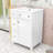 Chic 24-Inch 2 Drawers Bathroom Vanity with Ceramic Sink and Space-Saving Design-90143519-85270376