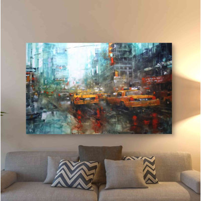 " Times Square Reflections " by Mark Lague Painting Print
