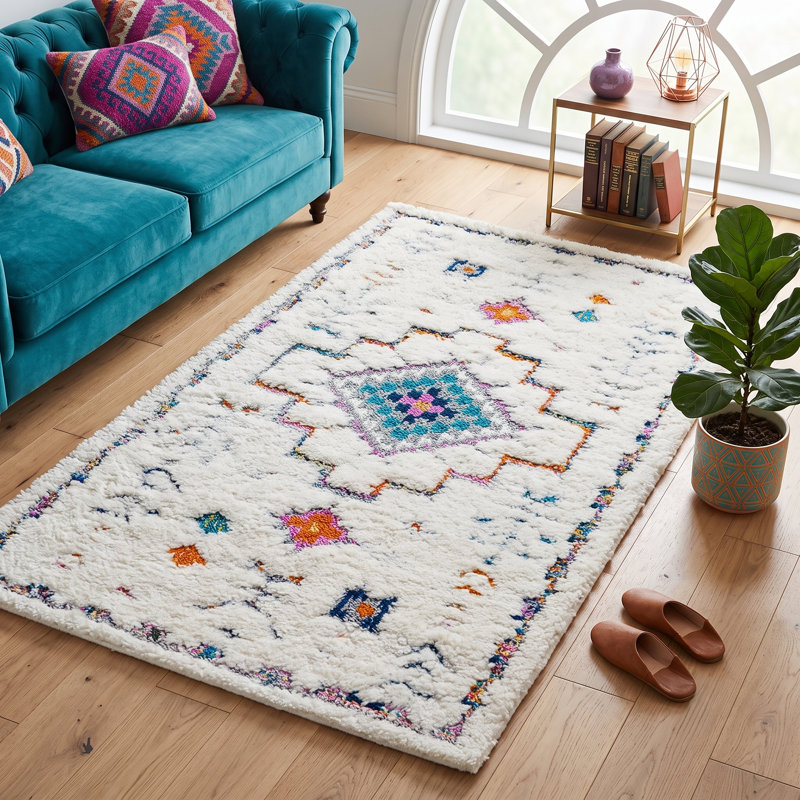 Tapis à poil long Crown, Rectangle 6 pi 7 po x 9 pi 6 po