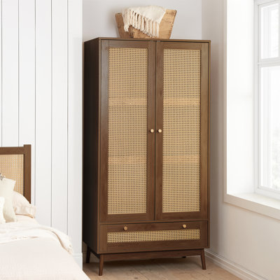Noemi 2 Door Manufactured Wood Wardrobe
