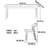 Modern deluxe rectangular rock plate dining table