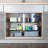  Under Sink Organizer - 2 Tier Adjustable Shelf Organizer with 8 Removable Panels - Kitchen or Bathroom Under Sink Organizers and Storage by Home-Complete-102344206