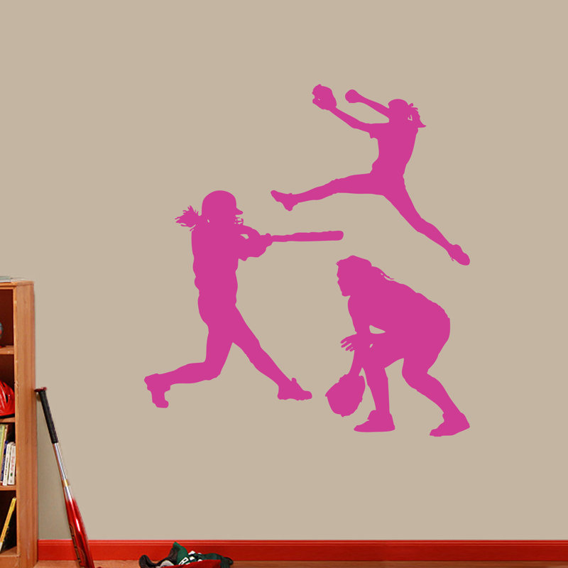 Sports Wall Decal, Hot Pink