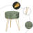 Velvet Round Footstool Ottoman-440762736