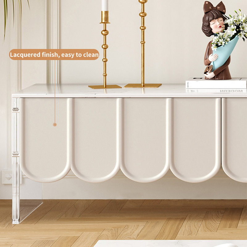 Cream style minimalist TV stand