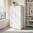 Vertical Multi-Function Metal Storage Cabinet with Lock, Combo Design of Four File Drawers & Single Lockable Door for Office, Bedroom & Household Storage-129881266