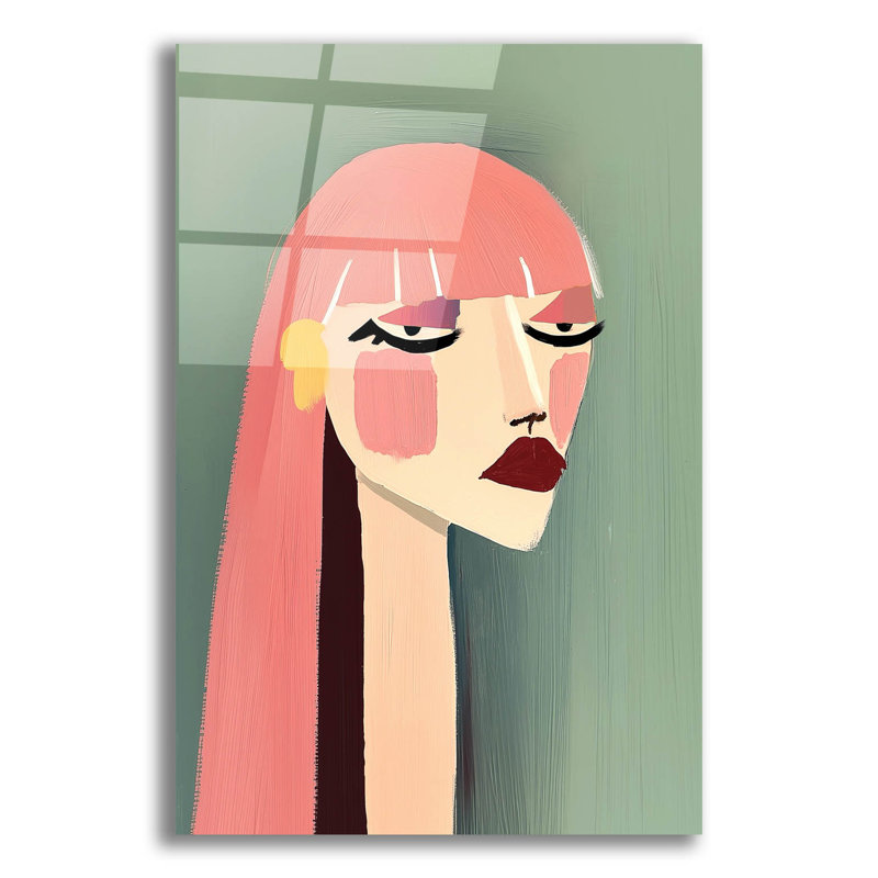 «Chic In» par Svetlana Aleynikova, art mural en verre acrylique, H 16 po x l 12 po x P 0,13 po