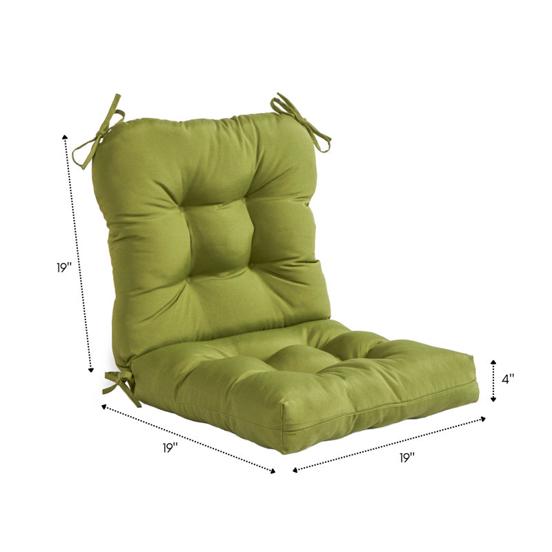 Coussin de chaise d'extérieur Lester, Vert Summerside, 1, H 19 po x l 19 po x P 19 po