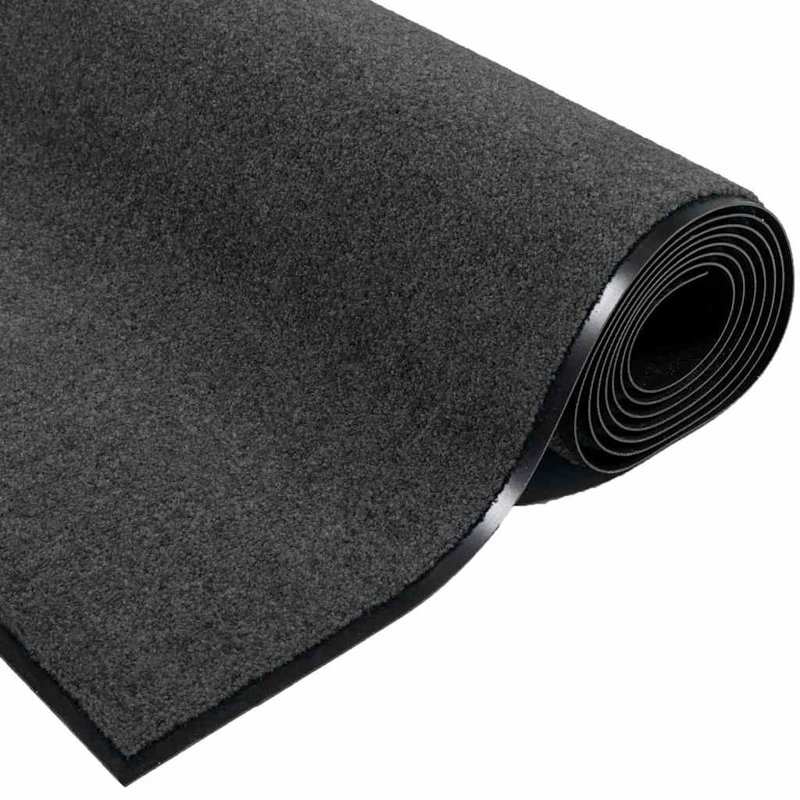 Non-Slip Doormat, Anthracite, 60cm W x 80cm L