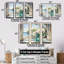 «Blue Window Beachfront View Blooms III - Coastal Windows», art mural-953763931-953763929