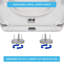 Harbour Housewares Universal Quick Release Toilet Seat Fittings - Chrome - Pack of 2