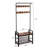 Coat Rack, Hall Tree With Shoe Bench For Entryway, Entryway Bench With Coat Rack, 4-In-1, With 9 Removable Hooks, A Hanging Rod, 13.8 X 25.2 X 72.8 Inches, Rustic Brown And Black