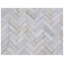 Mosaic Leather Chevron Area Rug-40096248
