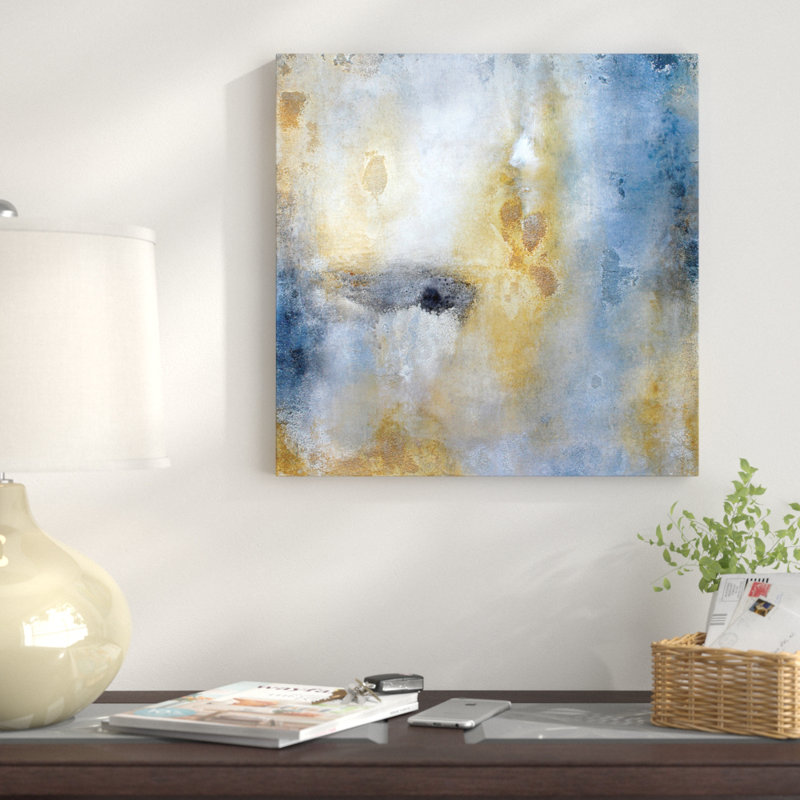 « onyx », reproduction d’art sur toile, H 18 po x l 18 po x P 1,5 po, Toile avec cadre noir, Pas de tapis