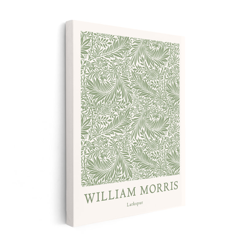 William Morris - Larkspur No8, 18"H x 24"W, Canvas, Unframed
