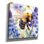 «Bee With Blue Flowers» par Momart, art mural sur toile-554081446