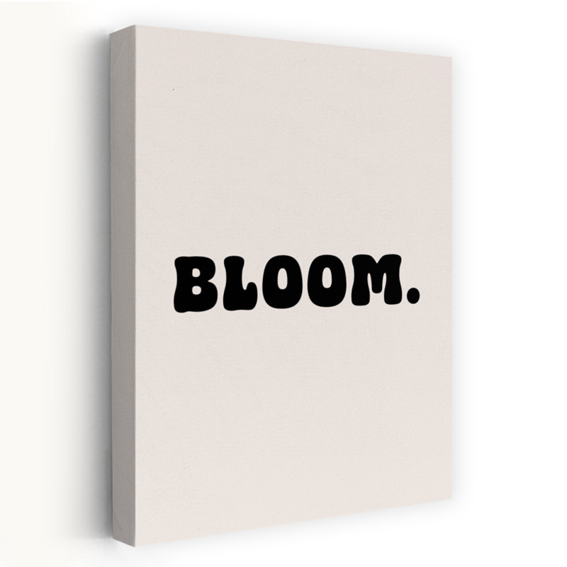 "Simply Bloom", art mural rétro moderne et abstrait, H 18 po x l 12 po