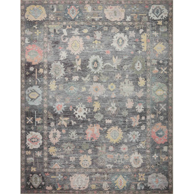 Floral and Oriental Indoor Rug