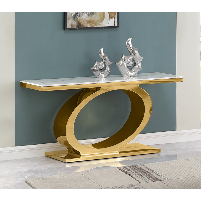 Ezechiele 60'' Console Table, Gold