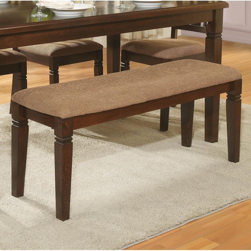 Lansdowne 47.75" Upholstered Dining Bench with Espresso Finish