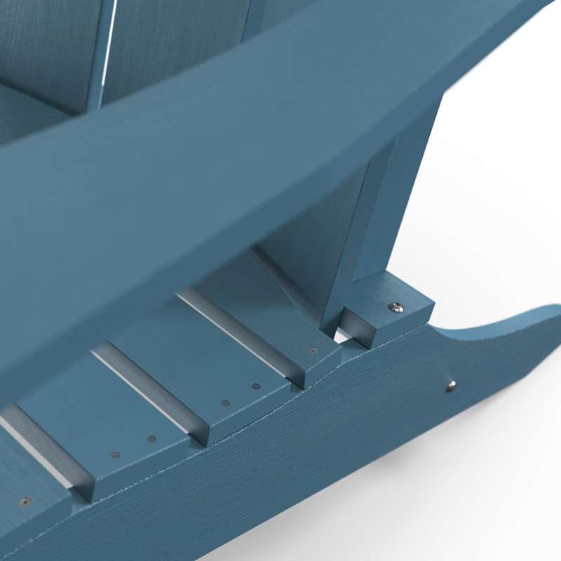 Chaise Adirondack en résine / plastique, Bleu