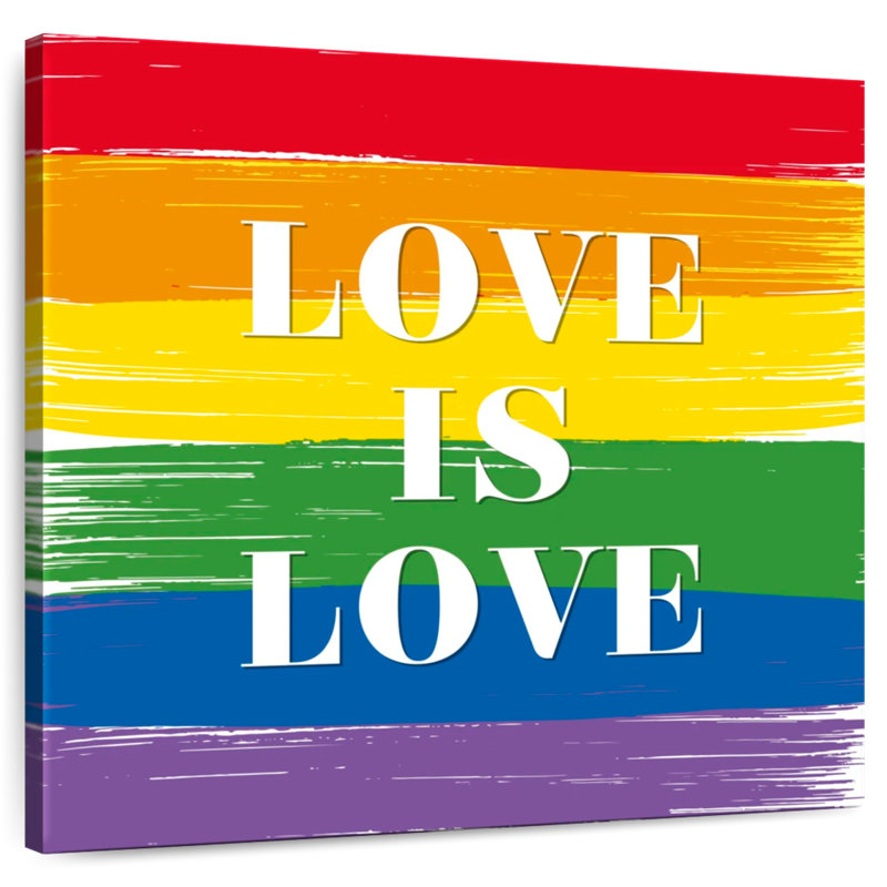 Citation Tergel Love Is Love LGBT, H 36 po x l 36 po
