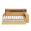 Lit de jour double avec tablettes, tiroirs et bureau-2025665235