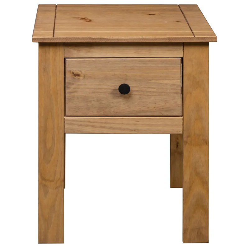 Aldeburgh 46cm W Solid Wood Bedside Table, Brown